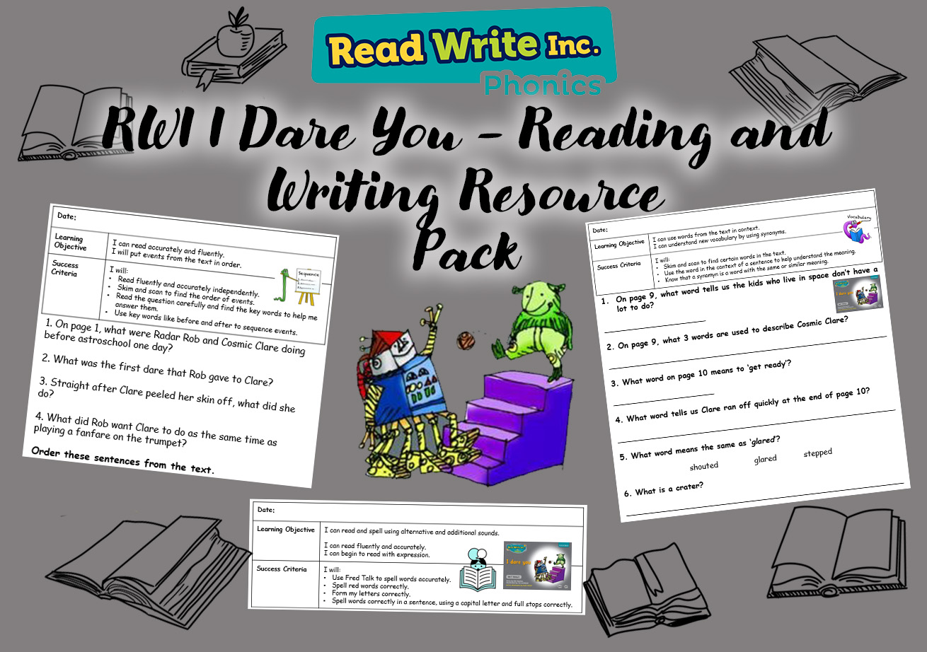 Read Write Inc I Dare You Reading and Writing Resource Pack Writing4Teachers
